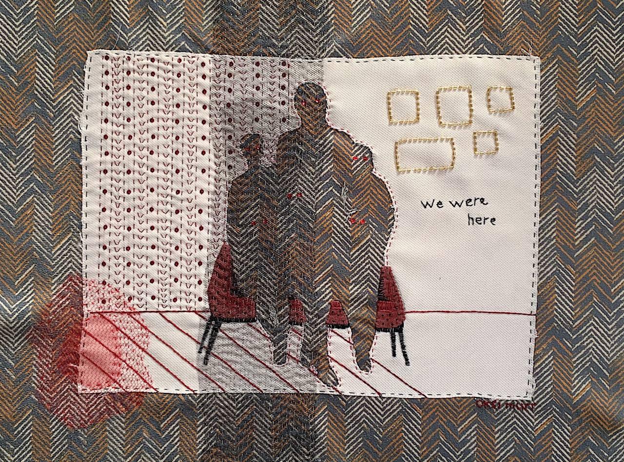 Image douce, 2025 Textile 35x45cm, broderie - Mixed Media Art de Oksana Muratova