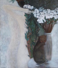 Badend, 70x65 cm, Öl auf Leinwand