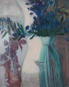 Silhouette , 75x50 cm, Öl auf Leinwand, Acryl