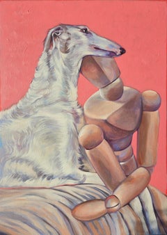 The Human Pet Serie, 70x50 cm, Acryl auf Leinwand