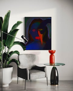 Un selvaggio, 110x88cm, stampa su tela