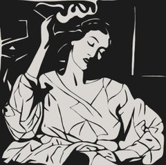 Fumando , 50x50cm, impresión sobre lienzo.Edición 20 uds.