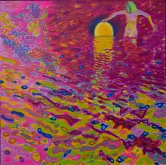 #2, 60x60 cm, acrilico, pastello, tela