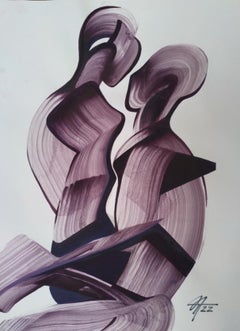 Serie "Conchas", 42 x 30 cm, acrílico sobre papel