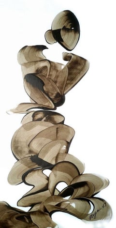 série « Shells », 86x44 cm, acrylique sur papier
