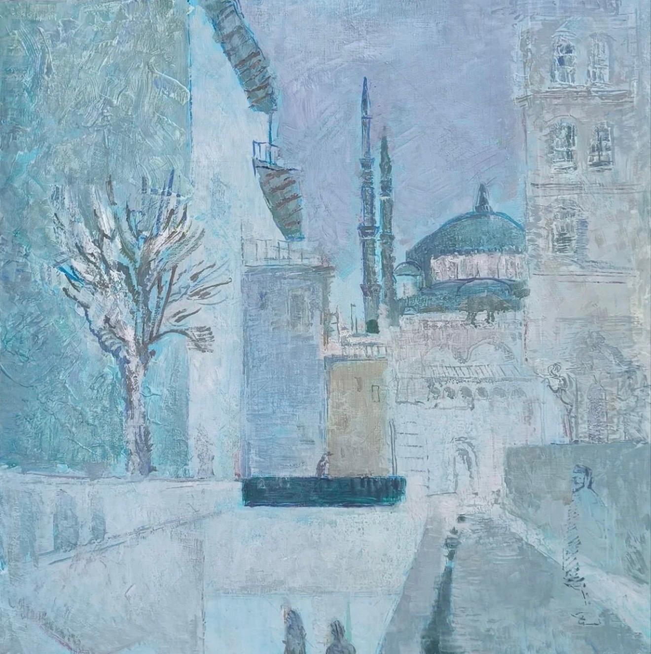 Light dream, 95x95 cm, oil on canvas