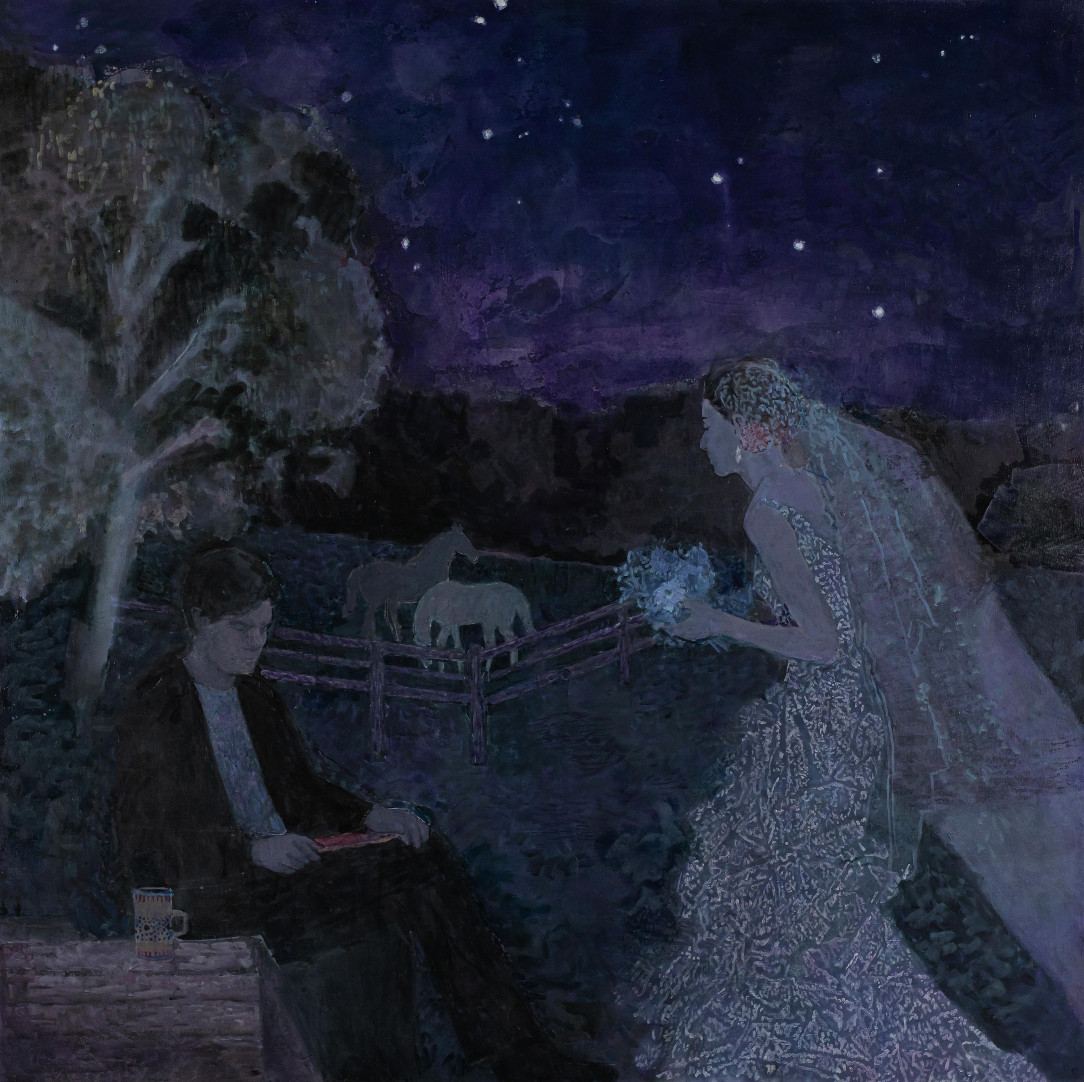 Night , 150x150 cm, oil on canvas