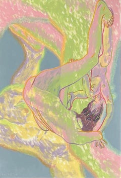 Untitled , 150x100 cm, acrylic, pastel, canvas