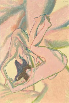 Untitled , 120x80 cm, acrylic, pastel, canvas