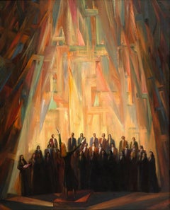 coro, 160x130 cm, óleo sobre lienzo