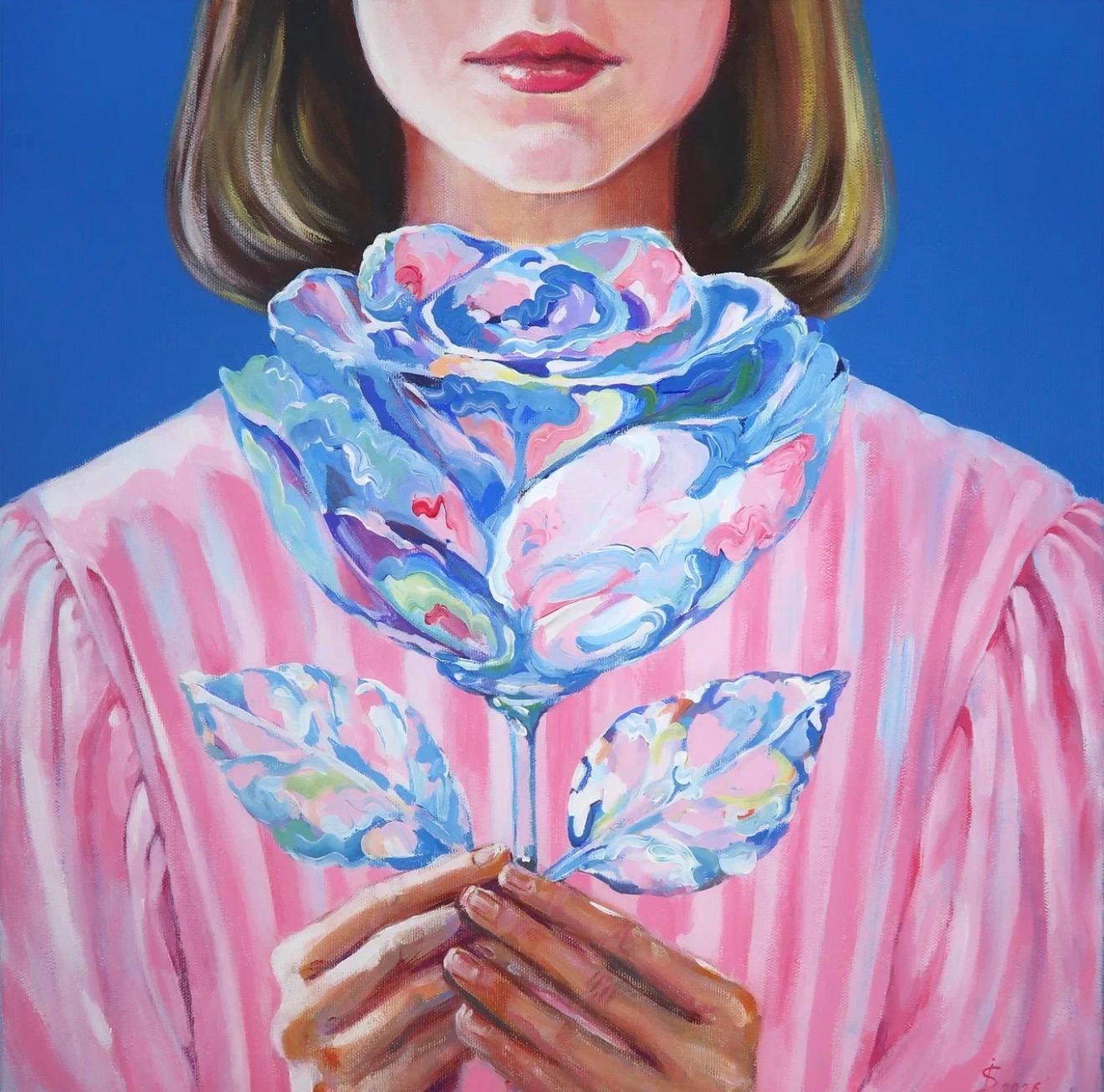 Ohne Titel, 60 × 60 cm, Acryl auf Leinwand
