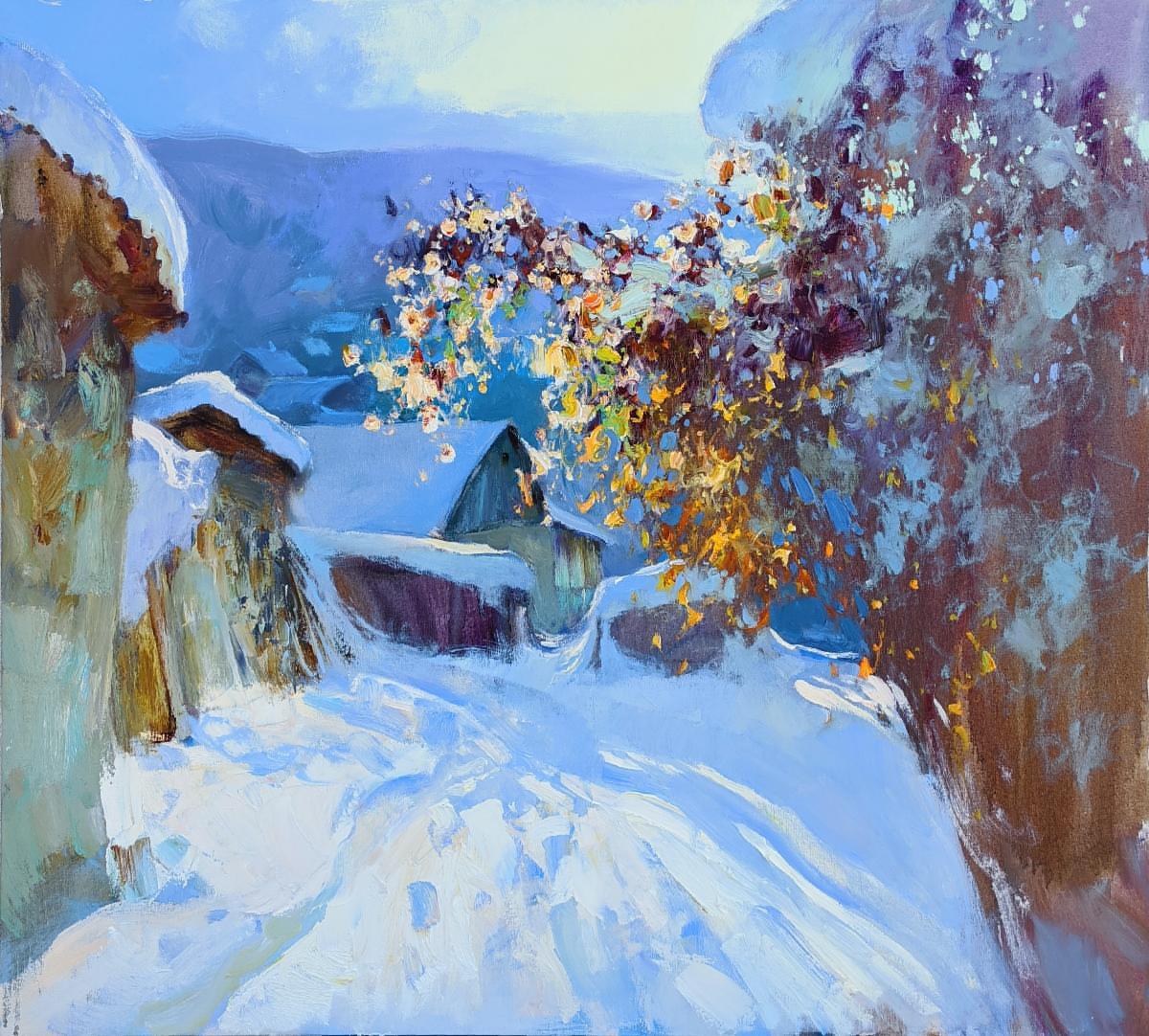 Winter , 90x100cm, oil on canvas