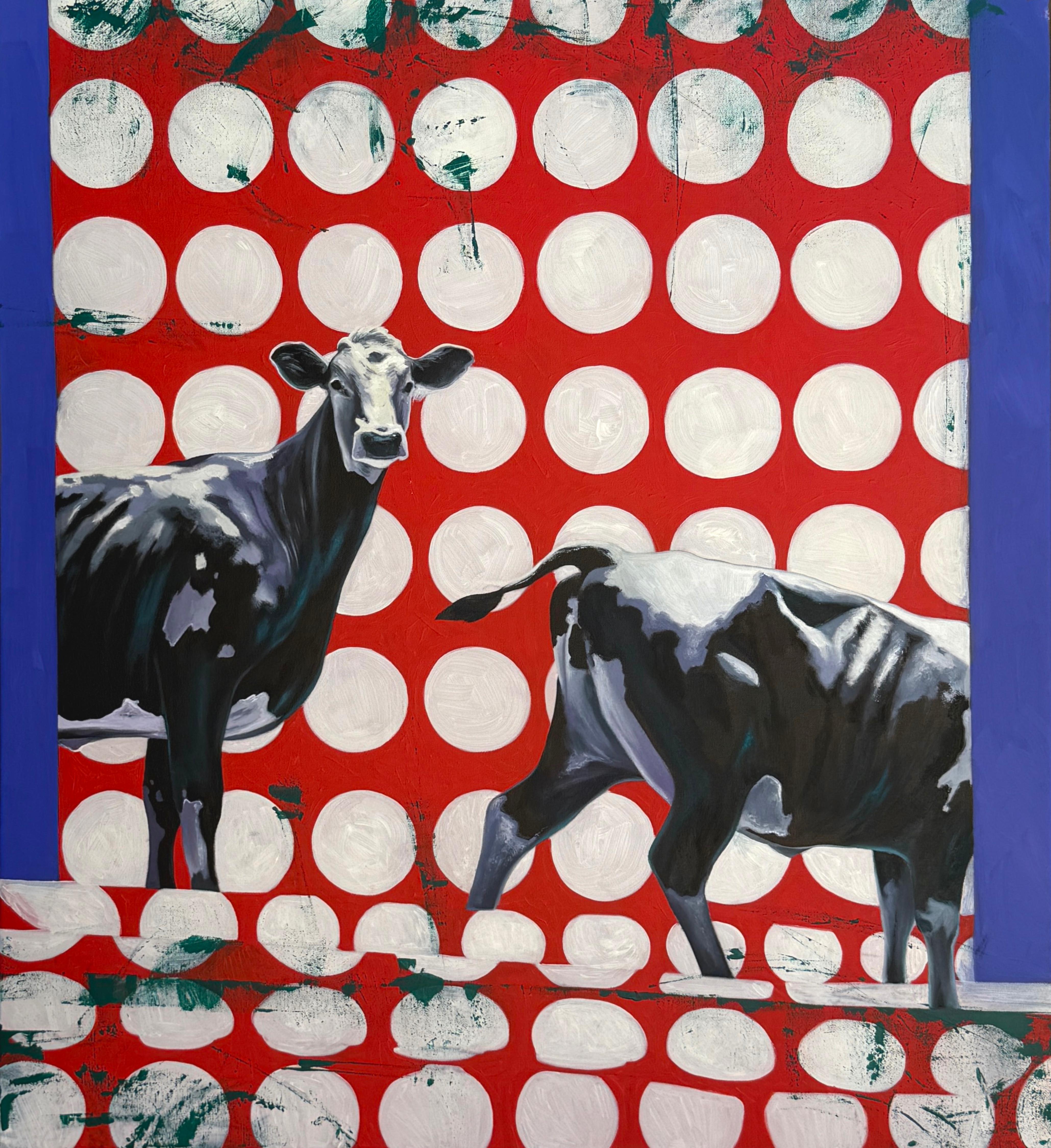Transition, 90x80 cm, acrylic  on canvas - Painting by Elizeveta Pugacheva
