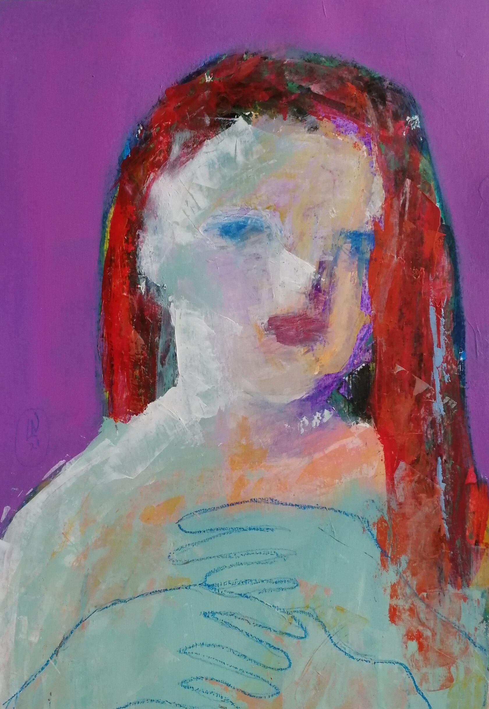 N3, 42x29 cm, acrylic, paper - Art by Elena Naushirvanova 