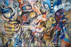 Protoform, 100x150 cm, Öl, Acryl, Leinwand