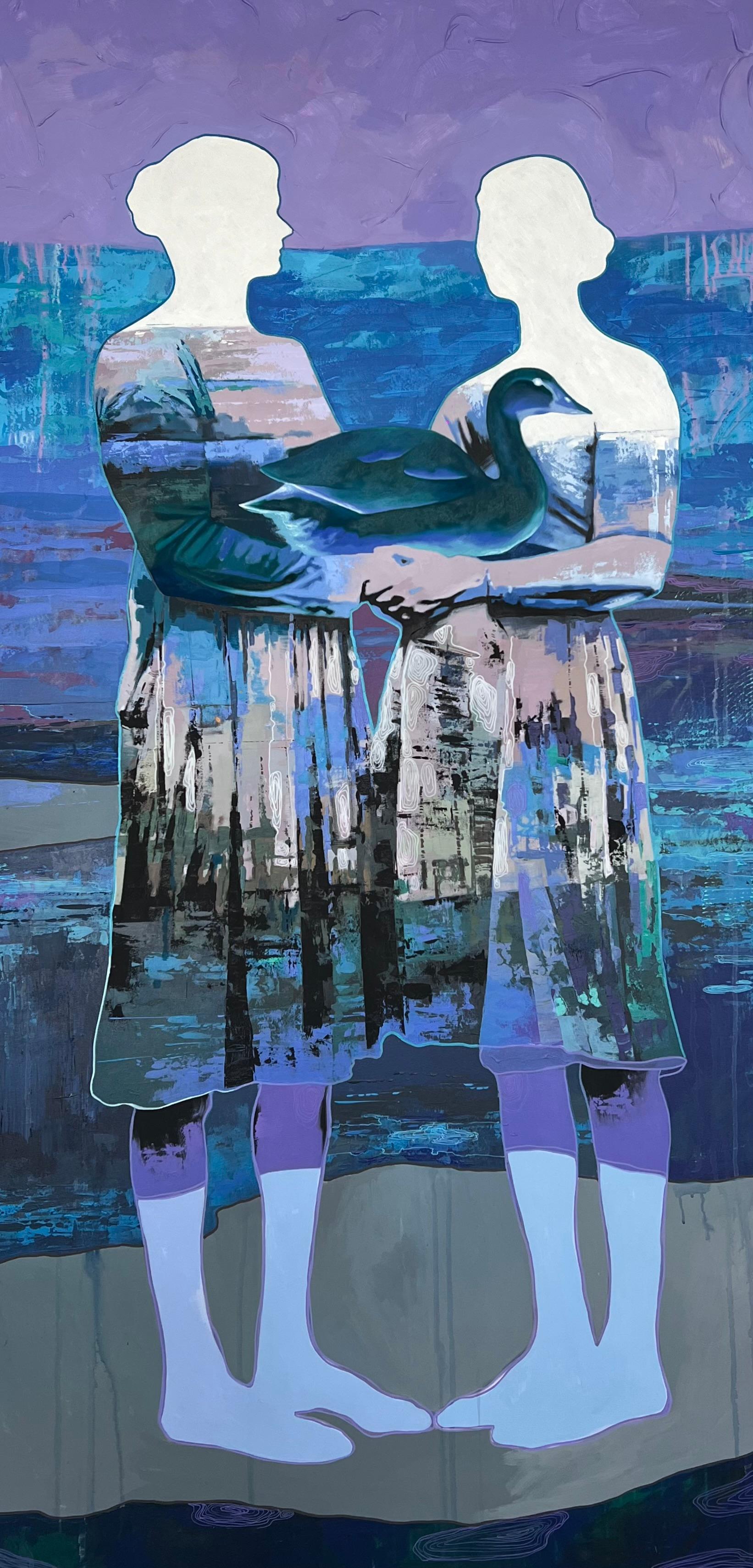Armonía, 200х100 cm, acrílico  sobre lienzo - Art de Elizeveta Pugacheva
