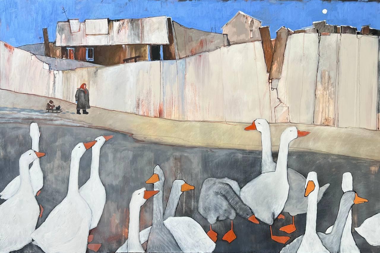 Village, 80x120 cm, oil on canvas