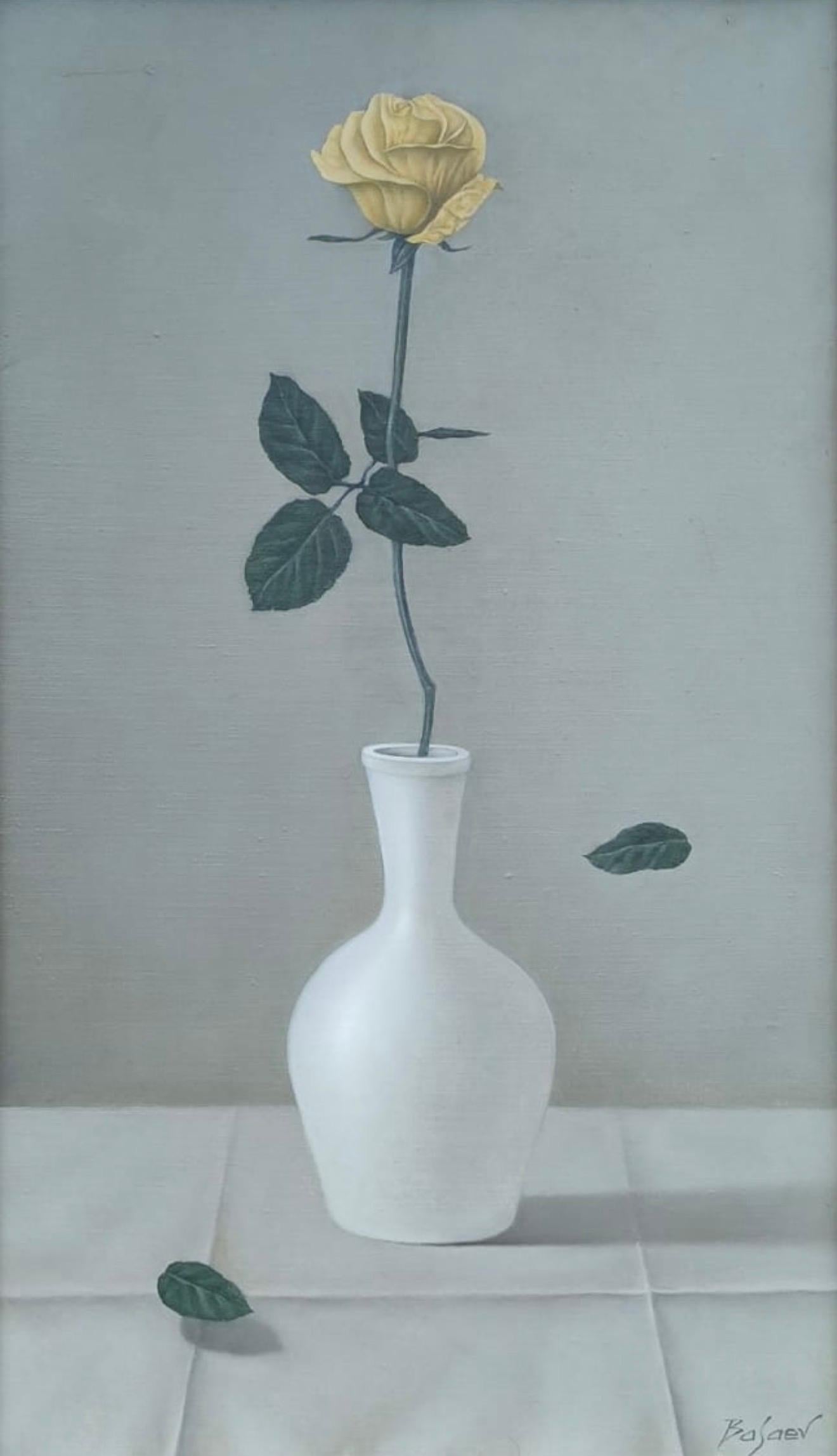 Naturaleza muerta, 60 x 35 cm, óleo sobre lienzo - Art de Oleg Basiev