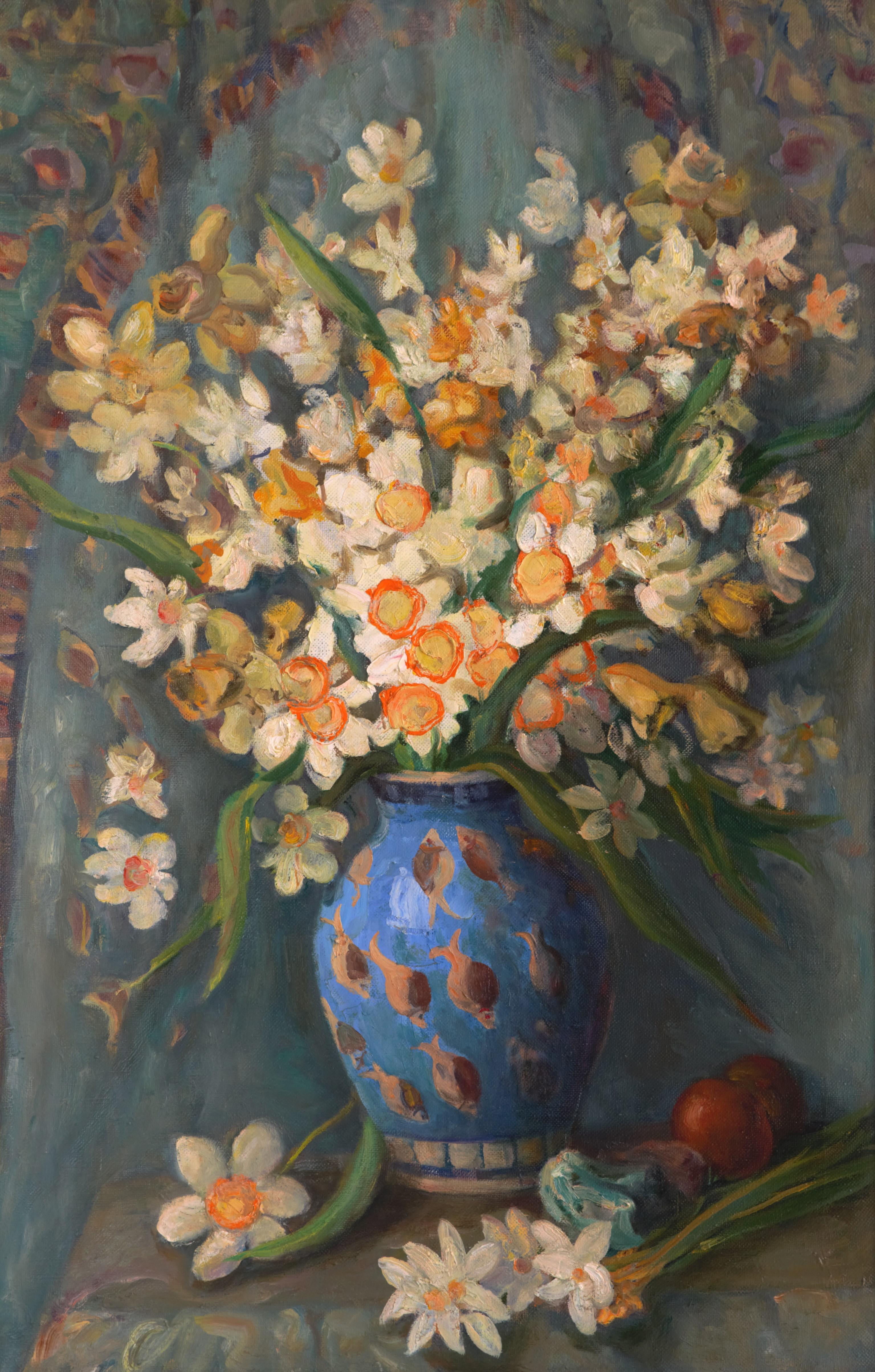 Daffodils, 105x68 cm, oil on canvas - Art by Taimuraz Aylarov