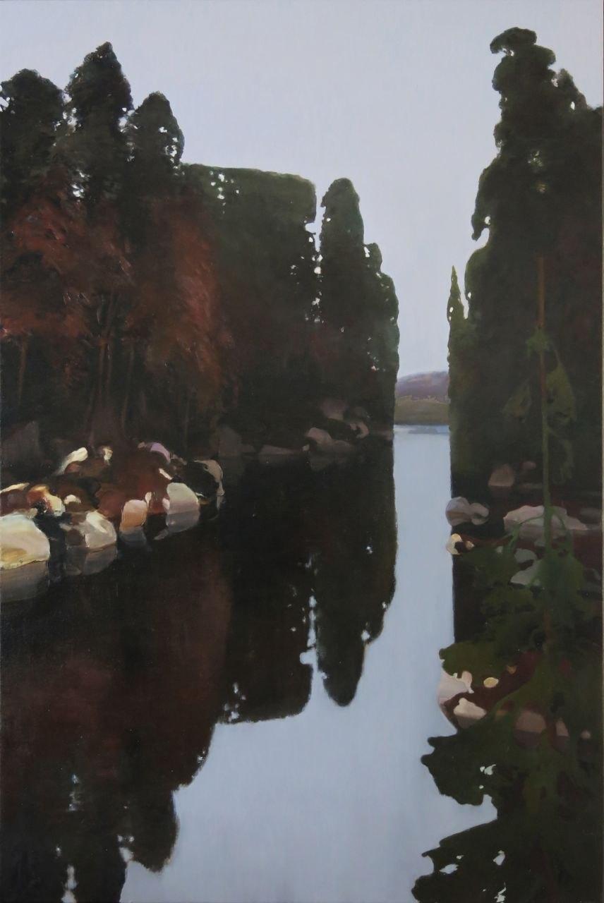 Daniil Danilovsky Landscape Painting - Landscape , 100x150 cm, oil on canvas