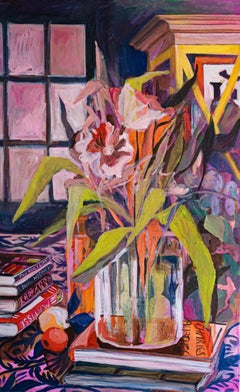 Stillleben mit Büchern, 120x80cm, Öl auf Leinwand