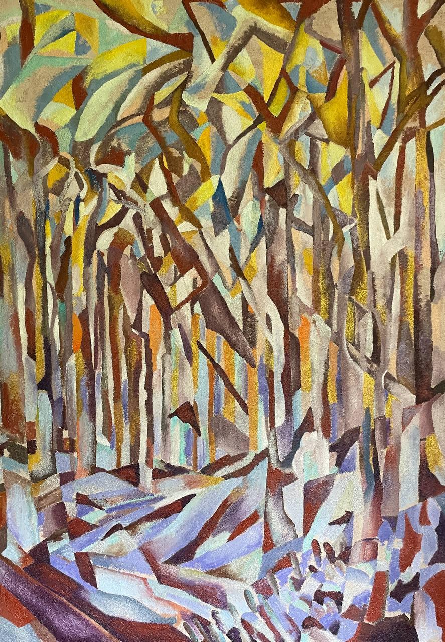 Large Landscape, 170x120 cm, Oil, Canvas, sand