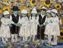 Sgula en el Parnaso, 130x170 cm, Óleo, lienzo , Arena