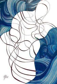 serie "Fronteras permeables", 50x35 cm, acrílico sobre papel, rotulador
