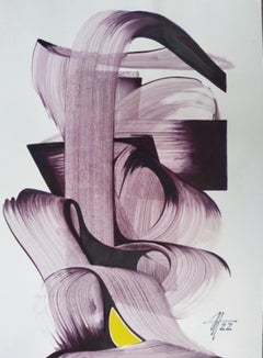 Serie "Conchas", 42 x 30 cm, acrílico sobre papel