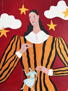 Marioneta, 90x70 cm, acrílico sobre lienzo