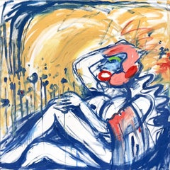 Danae, 140x140 cm, Öl auf Leinwand