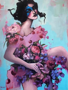 La dernière soirée de promesses fleuries, 80 x 60 cm, acrylique, toile