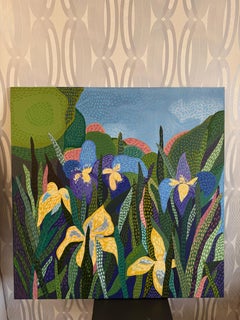landscape , 100x100cm, acrylic on canvas