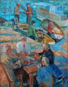 Card players , 60x45 cm, oil on canvas
