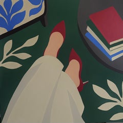 Series "Book Lover" , 80x80cm, acrylic on canvas