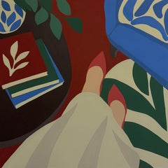 Series "Book Lover" , 80x80cm, acrylic on canvas