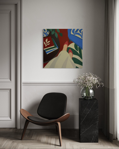 Series "Book Lover" , 80x80cm, acrylic on canvas