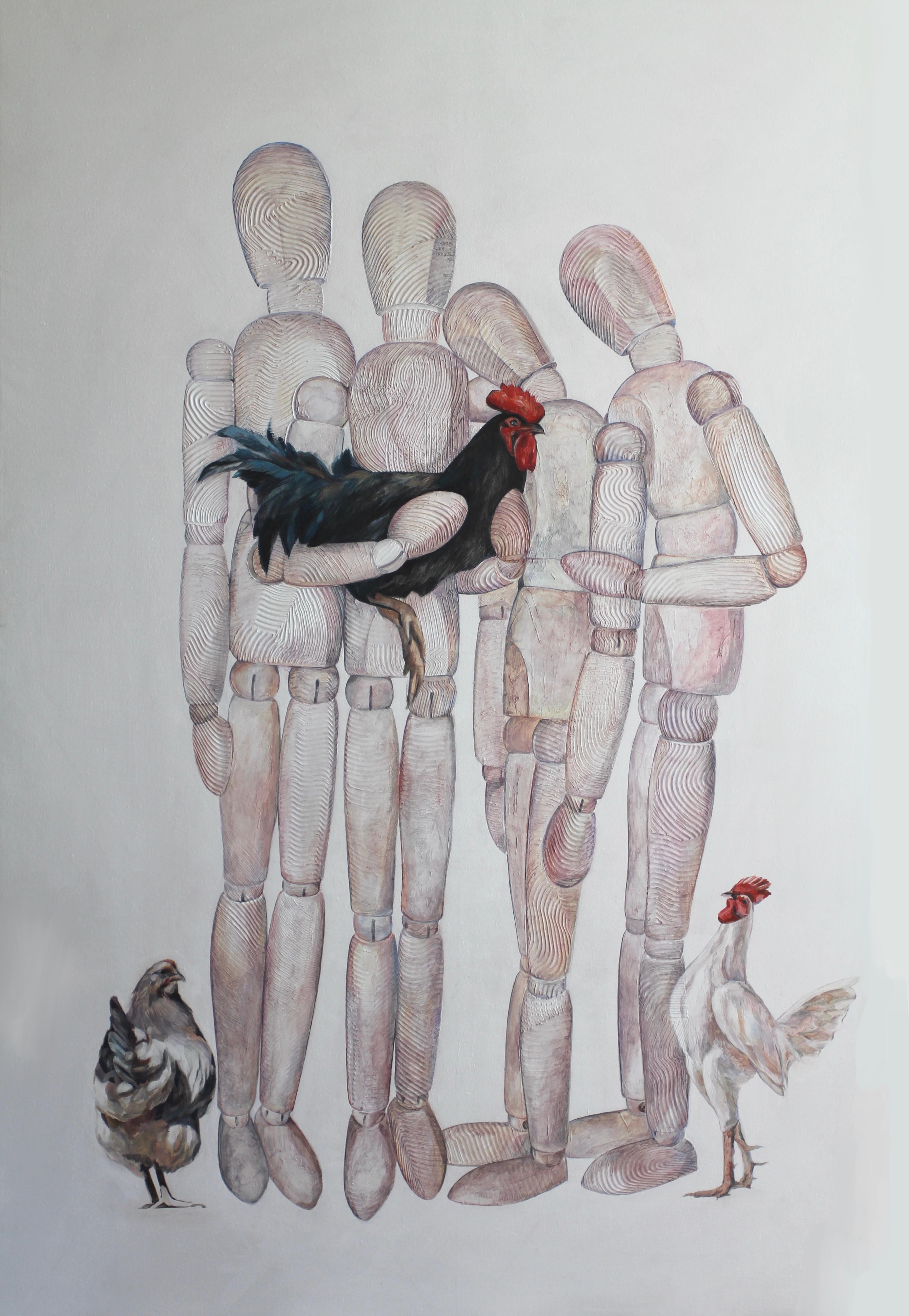 Sameness, 150x100cm, Öl auf Leinwand – Art von Irina Aleksandrova