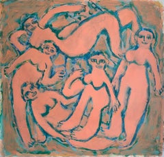 Untittle, 110x105 cm, Acryl, Leinwand