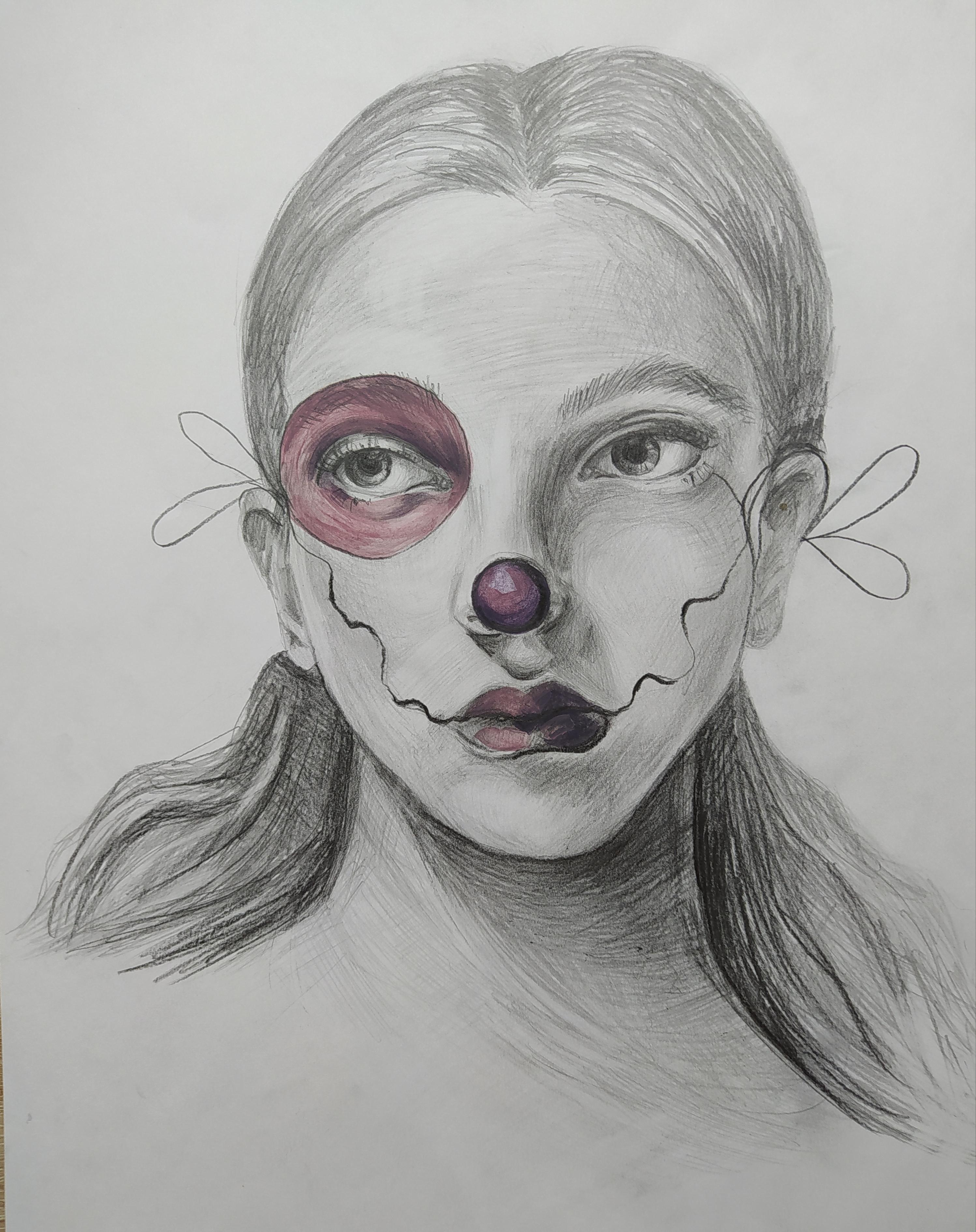 Anastasiya Akulova Interior Art - Girl drawing