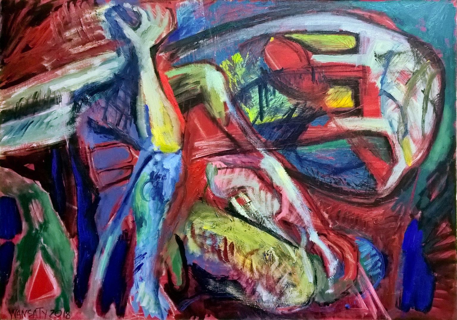 Tatiana Levchenko Dialogue, 70x100cm For Sale at 1stDibs