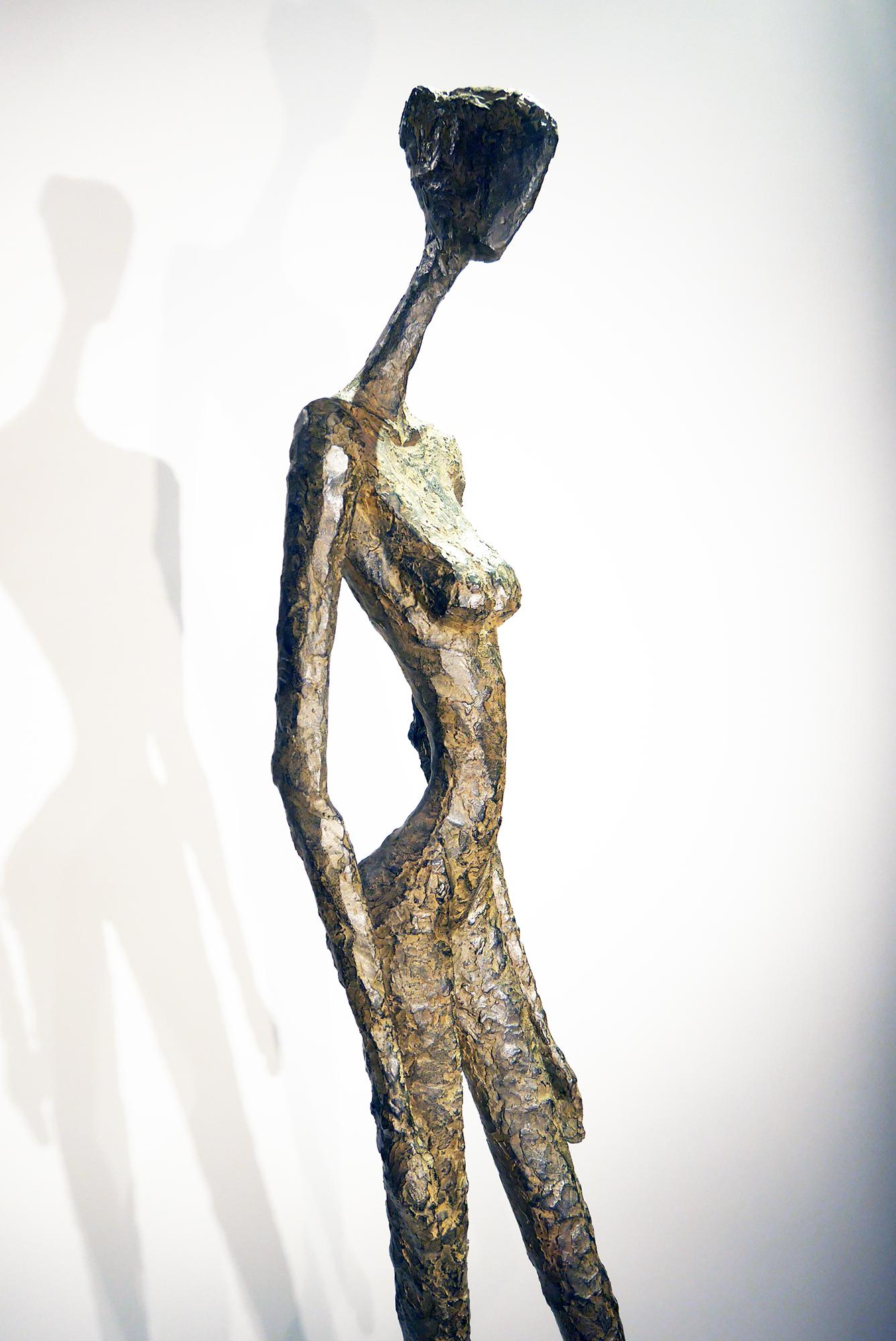 Grande Charme, Life-size Nude bronze - Sculpture by Sylvie Mangaud
