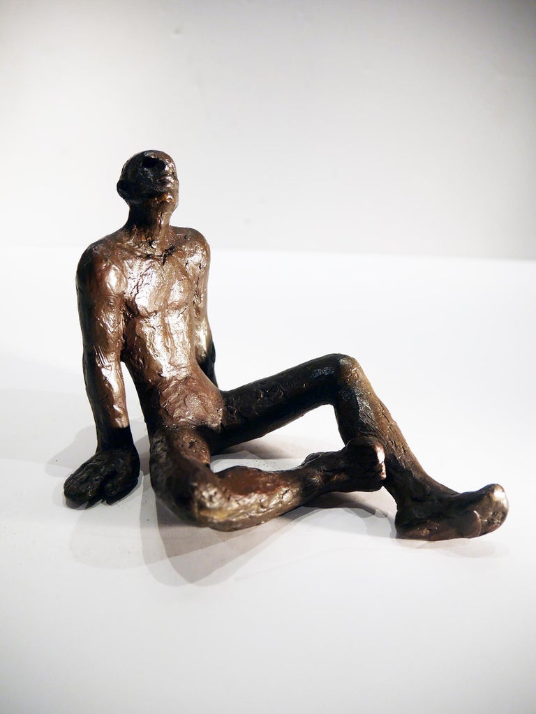 Maguy Banq - L'homme assis, sculpture bronze, figurative human figure,  contemplation by Banq For Sale at 1stDibs | l'homme bronze man, sculpture  homme assis, statue homme assis
