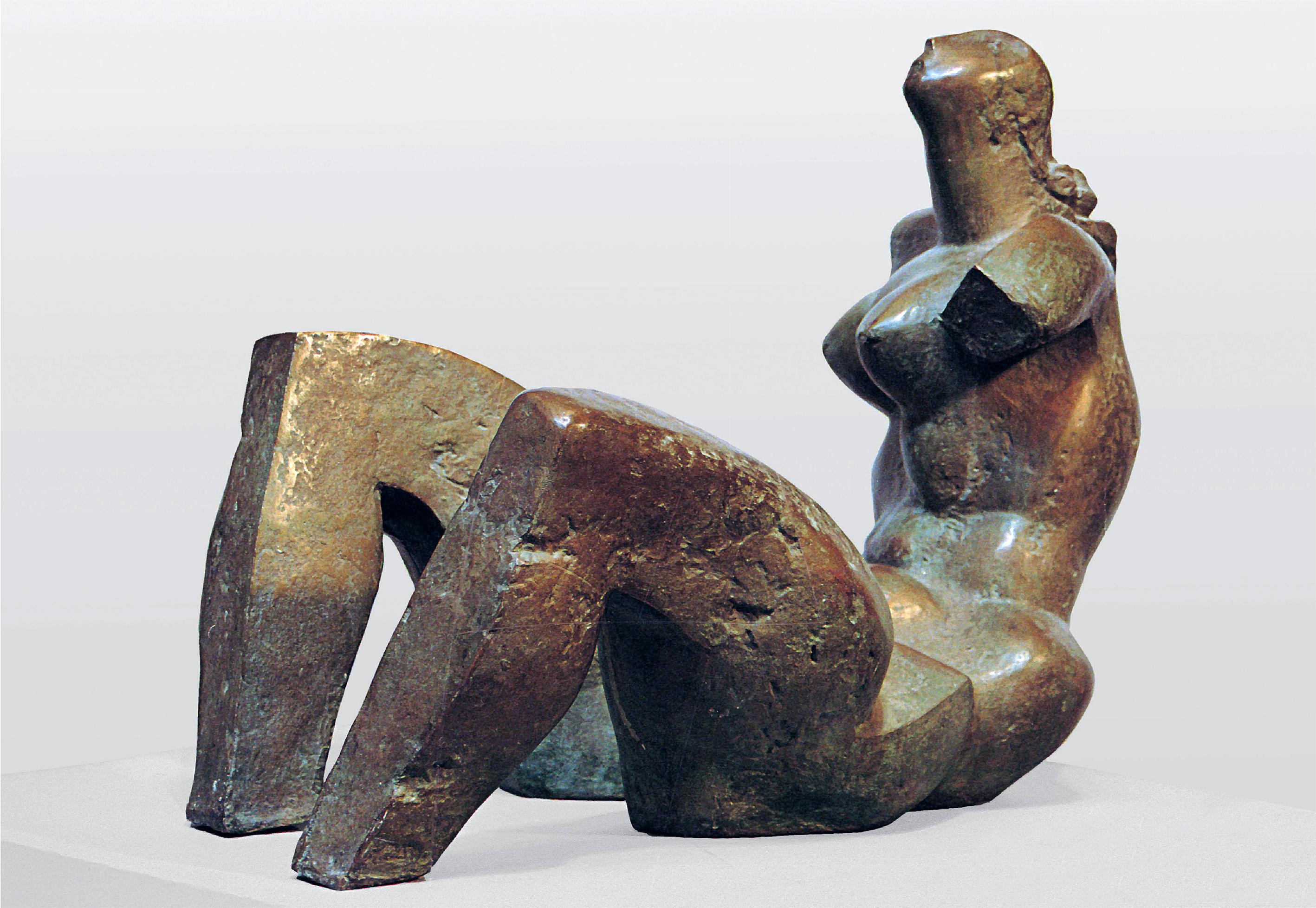 Andrey Antonov Figurative Sculpture - Awakening . Sculpture Bronze Nude Woman Interior Modern