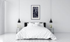 Time Cast a Spell - Relief Linocut Print of Australian Birds and a Waterfall