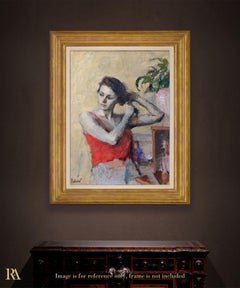 Woman Combing Her Hair - Samir Rakhmanov 21st Century Contemporary Oil Painting