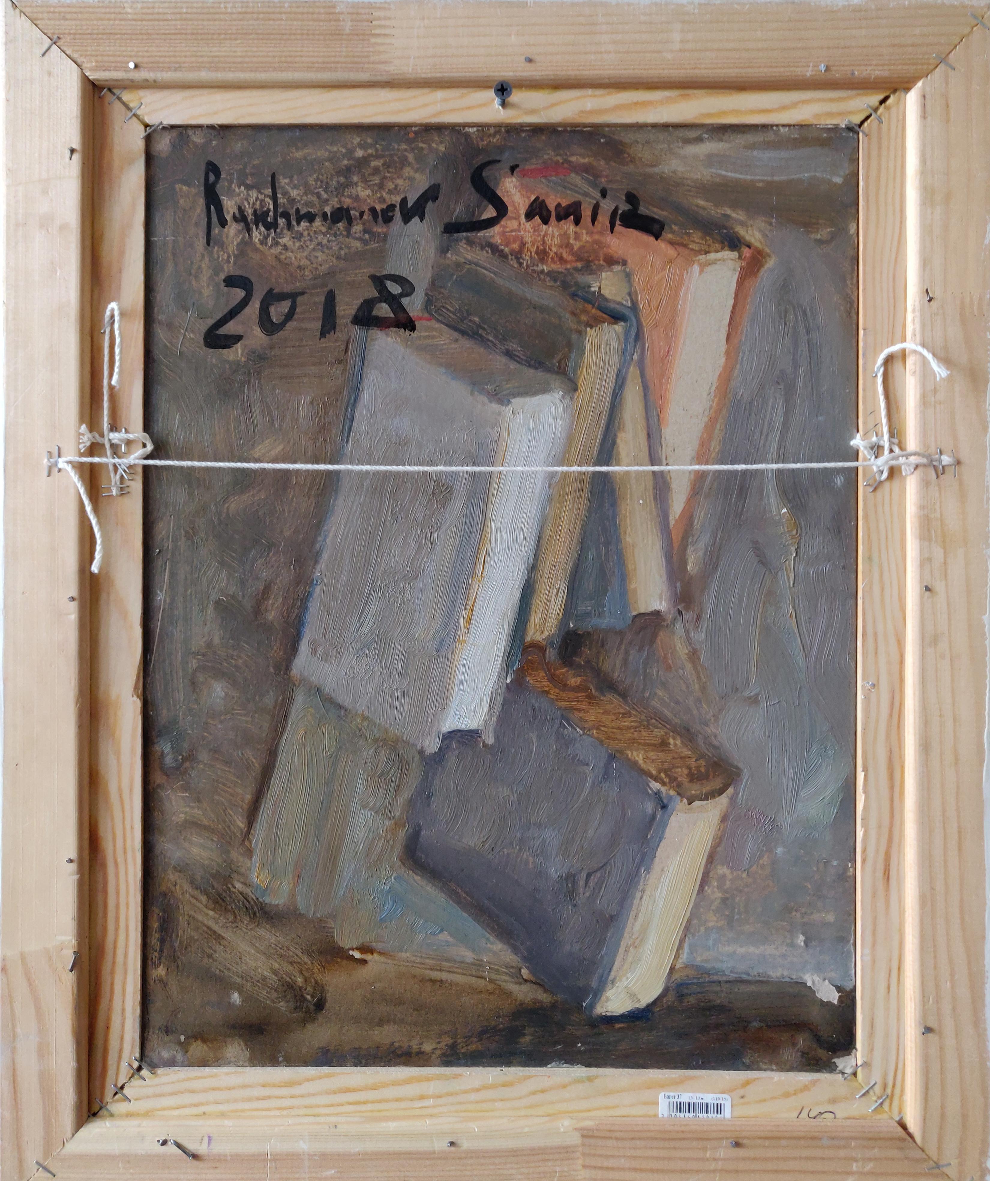 Still Life With Books - Samir Rakhmanov 21st Century Contemporary Oil Painting  For Sale 3