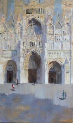 Rouen Cathedral - Valeria Privalikhina 21st Century Contemporary Oil Landscape