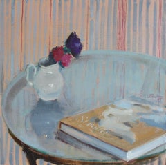 Still Life With Sorolla's Album - 21st Century Contemporary Oil Painting
