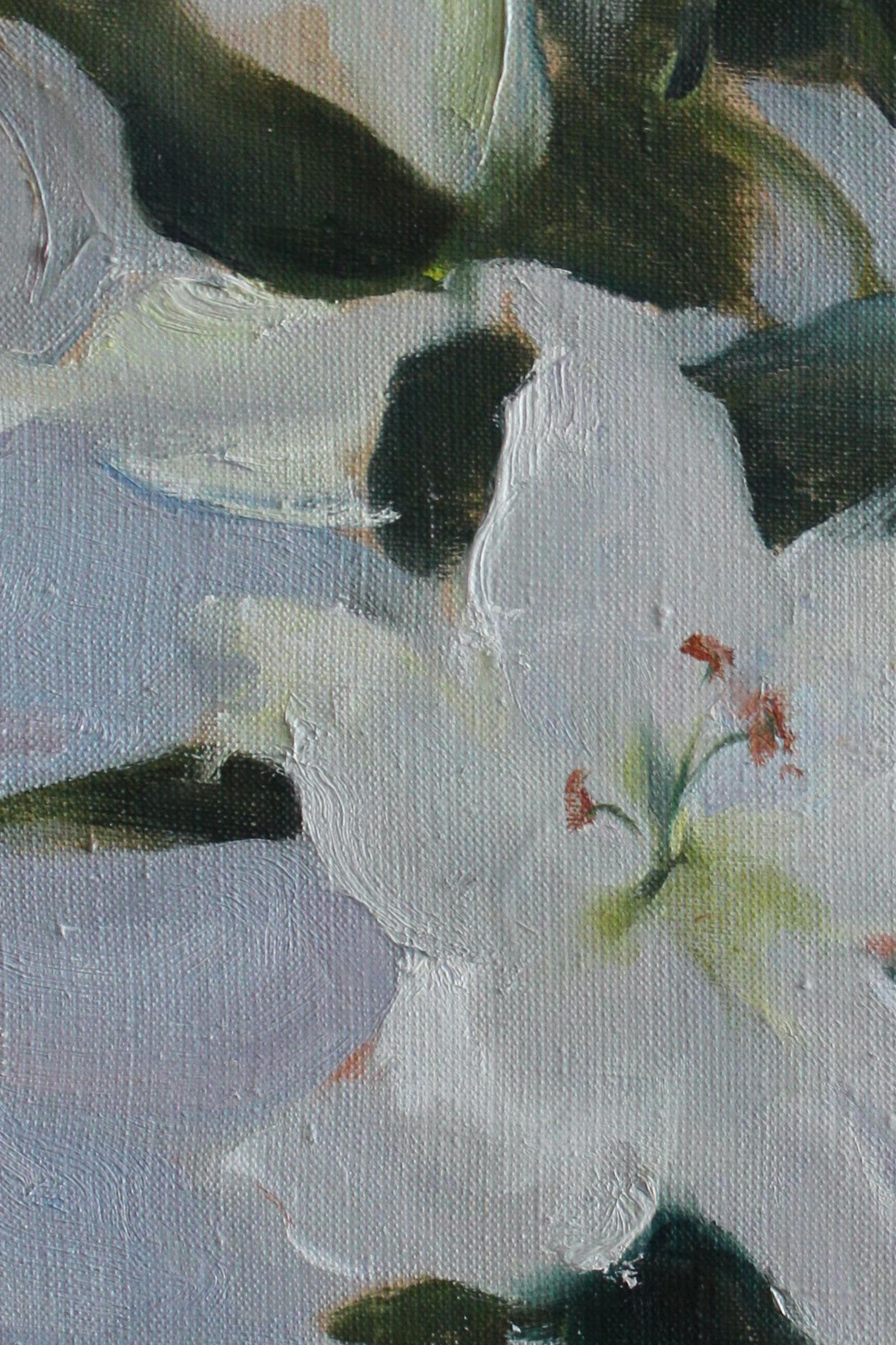 Lilies - Valeria Privalikhina 21st Century Contemporary Oil Painting Still Life For Sale 1